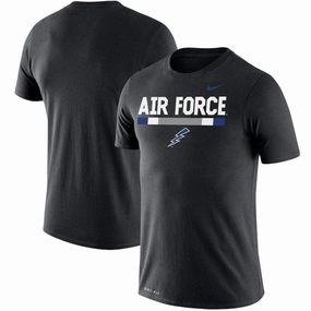 Air Force Falcons NCAA UK Medium Nike Team DNA Legend Performance T-Shirt - Black