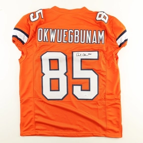Albert Okwuegbuna Signed Denver Broncos Jersey (JSA COA) Ex Missouri Tiger T.E.