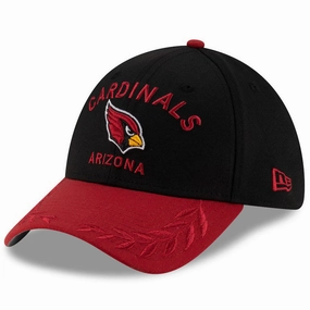 Arizona Cardinals NFL New Era 2025 NFL Draft 39THIRTY Flex Hat - Black/Cardinal