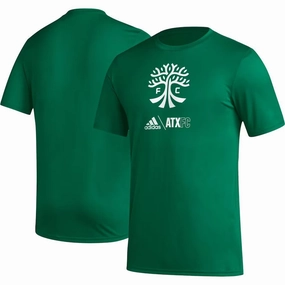 Austin FC MLS Large UK adidas Icon T-Shirt - Green