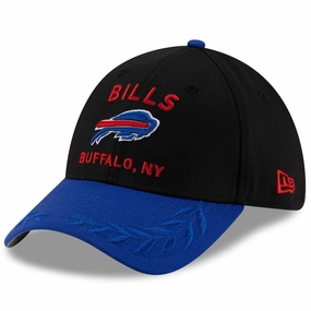 Buffalo Bills NFL New Era 2025 NFL Draft 39THIRTY Flex Hat - Black/Royal