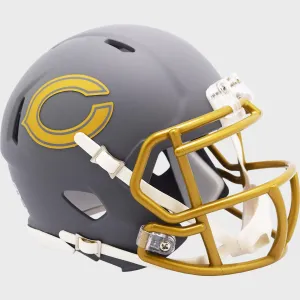 Chicago Bears NFL Mini Speed Football Helmet SLATE