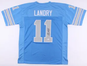 Greg Landry Signed Lions Jersey (JSA COA) Detroit Starting Q.B. (19681978)