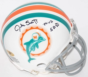 Jake Scott Signed Dolphins Mini Helmet Inscribed "MVP SB VII" (MAB Hologram)
