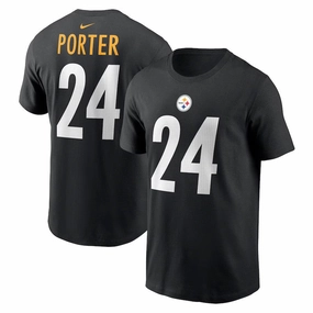 Joey Porter Jr. Pittsburgh Steelers Nike Player Name & Number T-Shirt - Black