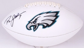 Ron Jaworski Signed Philadelphia Eagles Football (JSA COA) Philly Q.B. 19771986