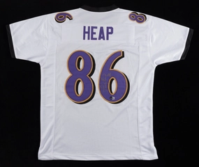 Todd Heap Signed Baltimore Ravens Jersey (Beckett Holo) 2xPro Bowl Tight End