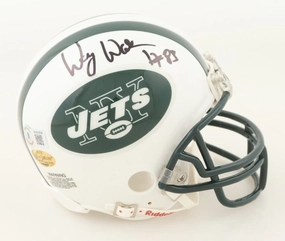 Wesley Walker Signed New York Jets Speed Mini Helmet (Beckett) 2xPro Bowl W.R.